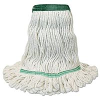 O'Dell Mop Head, Premium Standard Head, Cotton/Rayon Fiber, Medium, White, New