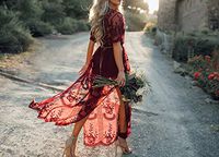 MOM 2018 summer new women's pure color lace sun protection clothing long embroidery Slim women's cardigan,Wine red,Average code