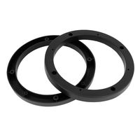 uxcell 2 Pcs 7 inches Dia Black Plastic Speaker Spacers Extender Ring for Car