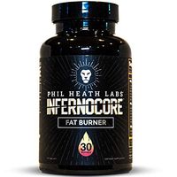 Phil Heath Labs Infernocore Thermogenic Fat Burner Supplement | Promotes Weight Loss with L-Carnitine & Green Tea Leaf | 150mg Caffeine to Boost Energy & Metabolism | 90 Diet Pills