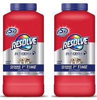 Resolve Pet Carpet Cleaner Powder, 18 oz Bottle, for Dirt Stain & Odor Removal (2-PACK)