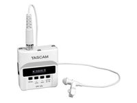 TASCAM Micro Linear PCM Recorder with Lavalier Microphone DR-10LW (WHITE)【Japan Domestic genuine products】【Ships from JAPAN】