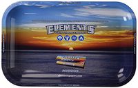 Elements Aluminum High Sided Rolling Tray 7" x 11" - Medium Size