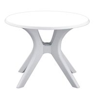 46" Kettalux Plus Dining Table with Umbrella Hole Finish: White