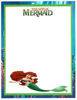 The Little Mermaid Stationery Stationery Paper 26 Sheets