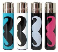 Bundle - 4 Items - Clipper Lighter"Moustaches" Collection