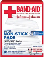 BAND-AID First Aid Non-Stick Pads, Large, 3 in x 4 in, 10 ea (Pack of 3)