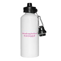 Hot Pink Art Washes The Dust of Everyday Style 14 Aluminun White Water Bottle