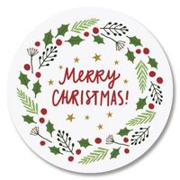 Love was Born Christmas Envelope Seals- Set of 72 Holoiday Envelope Stickers