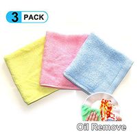 Ask 3 Pack Oil Removeing Dish Towels No Dishwashing Liquid Need