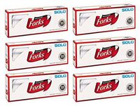SOLO xsw 827263 Heavyweight Plastic Cutlery, Forks, White, 6.41 in, 500/Carton, 6 Pack