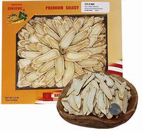 DABC OAK LAND 8OZ=227gm/ Box Ginseng from Wisconsin, Large Ginseng Slices 花旗参切片/西洋参含片,Hand-Selected AAA Grade (Ginseng Root Slices/Sliced Ginseng Root) CD 068# Box
