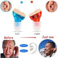 TTOP Invisible Digital Hearing Amplifiers - Left and Right Ear Invisible Inner Ear Hearing Amplifier Earbuds for Seniors,Leftandrightears