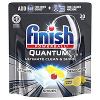 Finish Quantum Ultra Degreaser with Lemon Dishwasher Detergent Tablets - 20ct