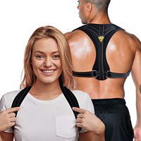 Spine Corrector by FIGHTECH | Back Straightener and Clavicle Support | Adjustable Back Brace Posture Corrector for Women & Men | Available in 2 Sizes (L/XL)