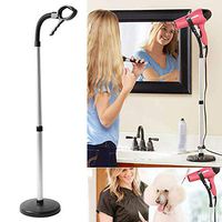 AMEOY❤ Hair Dryer Stand 360 Degree Rotating Lazy Hair Dryer Stand Hand Free with Heavy Base Adjustable Rack Bracket Shelf for Home, Hotel Users Friendly