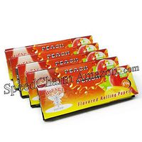 10 Packs 1 1/4 Peach Flavored Cigarette Rolling Paper 500 Papers 78×44MM