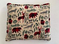 Corn Filled Heating Pack and Cold Pack Wrap, Microwaveable, 100% Cotton 8” x 10” (8” x 10”, Buffalo Plaid Woodland - Flannel)