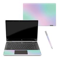 MightySkins Skin Compatible with HP Pavilion x360 14" (2018) - Cotton Candy | Protective, Durable, and Unique Vinyl Decal wrap Cover | Easy to Apply, Remove, and Change Styles | Made in The USA