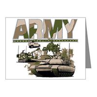 Note Card US Army Hummer Soldiers Tanks