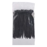 LETON Cable Zip Ties Sets, BLACK 100 PIECES, 2.5mm Width, 100mm Length