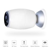 Zclever Battery Powered Wireless IP Camera 1080P Home Security WiFi Surveillance System with Free Cloud Record, Remote View, Night Vision, and 2 Way Audio 32G SD Card Included