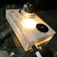 Douup 10 inch 1 Hose Remote Control Premium Arab Hookah Set, Colorful LED Acrylic Hookah, Shisha Smoking Set