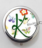 BlackKey Letter K 3-Compartment Decorative Pocket Gift Box Case Organizer for Pill, Color 1 -1384