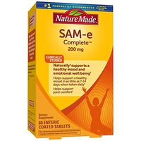 Nature Made SAM-e Complete 200 mg Tablets, 60 Count for Supporting a Healthy Mood (Packaging May Vary)