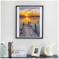 Jeash DIY 5D Cute Pet Diamond Painting, Colorful Landscape Wall Painting Cross Stitch Kits Embroidery Handmade Pasted Arts Craft for Children Kids Bedroom Living Room Wall Decor (A)