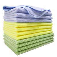 Polyte Microfiber Cleaning Cloth (12x16, 12 Pack, Premium)
