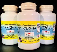 CoQ-10 Q-10 coq10 CO Q10 co-Enzyme 600mg - Various Sizes. Made in USA (3 Bottles - 300 [3x100] Capsules)
