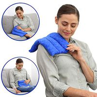 Nature Creation Microwave Heating Pad for Lumbar and Lower Back Pain Relief - Easy To Use & Family Favorite Herbal Hot and Cold Therapy Pack - For Soothing Relaxation, Warmth and Comfort - Blue Marble