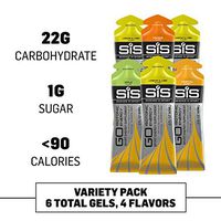Science in Sport Energy Gel Variety Pack, SIS Isotonic Gels, 22g Fast Acting Carbs, 1g of Sugar, Performance & Endurance Sports Gels - 6 Pack
