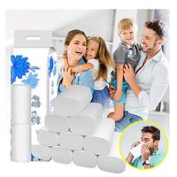 Yanvan 12PCS Roll Paper, 4 Layers Strong Soft 4-Ply Toilet Paper Bath Toilet Paper, Home Kitchen Bath Toilet Tissue, Soft