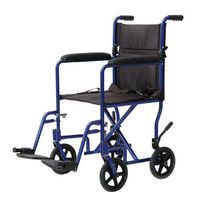 ProBasics Lightweight Aluminum Transport Chair (19" Seat Width, Black)