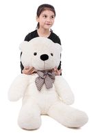 MorisMos White Teddy Bear Stuffed Animals Plush Toy Soft Bear Toys for Girlfriend Kids (White, 39 Inches)