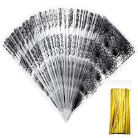 Tatuo 3 Pairs Scary Skeleton Gloves for Halloween(Color D)