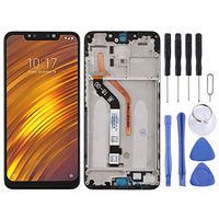 JUNXI Phone case Phone Cover LCD Screen and Digitizer Full Assembly with Frame for Xiaomi Pocophone F1 (Black) High Tech (Color : Black)