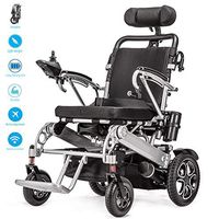 SZeao Intelligent Remote Deck Compact Portable Electric Wheelchair Travel brushless Motor Scooter Lithium Battery Aluminum Frame Bright Illumination System,20AH35KMwirelesscontrol