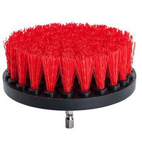 5 inch Red Drill Brush Heavy Duty Cleaning Brush with Stiff Bristles by DUOSHIDA