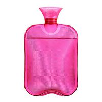 Ordinary Hot Water Bottl Commonly Used at Home Ribbed Surface On One Side Hot Water Bottle Premium Rubber for Cramps and Pain Relief with Covers Quick Pain Relief and Comfort