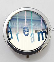 BlackKey Dream Beautiful Inspirational Word 3-Compartment Decorative Pocket Gift Box Case Organizer for Pill, Color 1 -1655