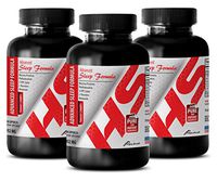 Sleeping aid Essential Oil - Advanced Sleep Formula 952MG - Natural Complex - 5-htp Mood and Relaxation - 3 Bottles (180 Capsules)