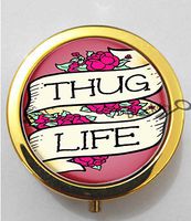 BlackKey Thug Life 3-Compartment Decorative Pocket Gift Box Case Organizer for Pill, Color 2 -654