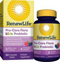 Renew Life Pro-Care Flora Kids Probiotic, 3 Billion CFU, 30 chewable tablets
