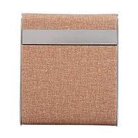 Vikye Cigarette Case, Portable Pocket Carrying Cigarette Box Case Holder Holds 20 Cigarettes for Your Boyfriend, Family, Friends and Coworkers(Beige)