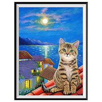 Meidexian888 DIY 5D Diamond Painting,Embroidery Paintings Rhinestone Pasted DIY Diamond Painting Cross Stitch (C)