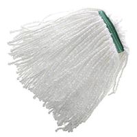 HUBERT Microfiber Medium Mop Head with 1 1/4" Headband White Case of 3