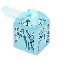 Wedding Candy Gift Boxes with Ribbon Decorations Birthday Shower Party Valentine's Day Candy Boxes